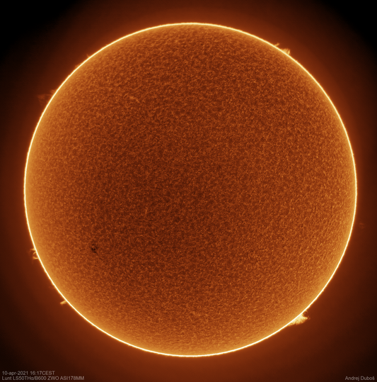 H-alpha Sun 10-apr-21