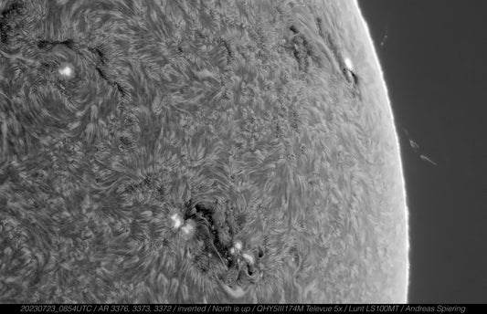 Some active regions on July 23, 2023
