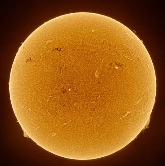 A 9 panel mosaik of the sun from april 11, 2024
