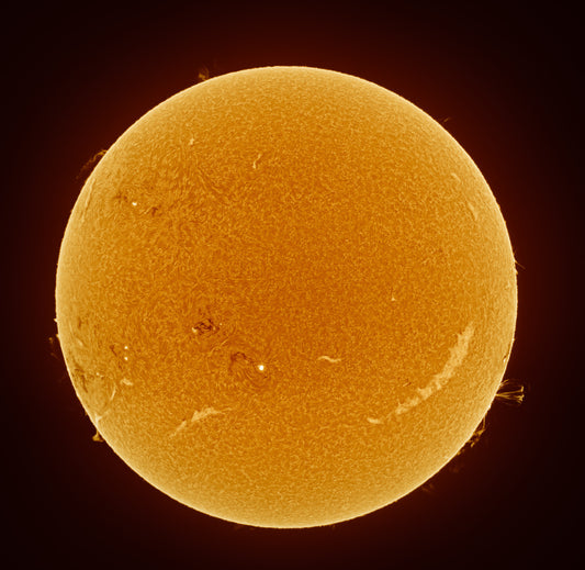 A nine panel mosaic of the sun from 24 June 2024