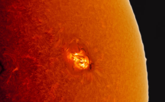 Sunspot AR 2763 flaring