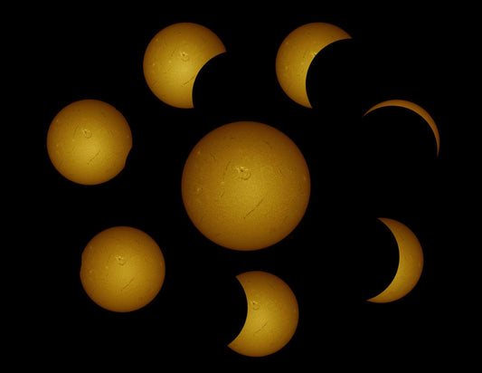 Phases of 94% eclipse with lunt 40