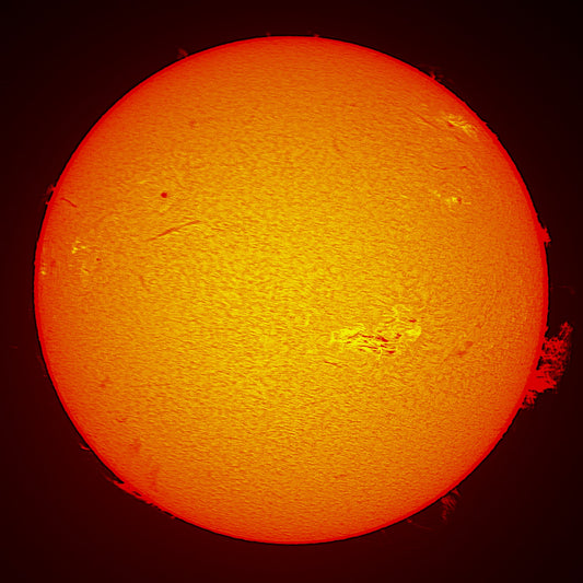 Huge Sunspot/Prom