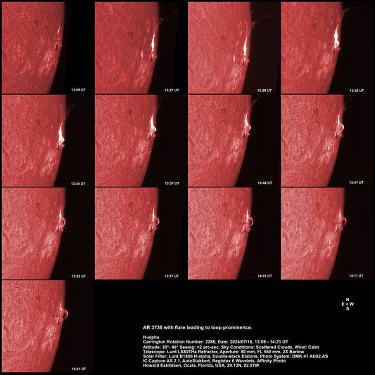 X-class Flare And Loop Prominences