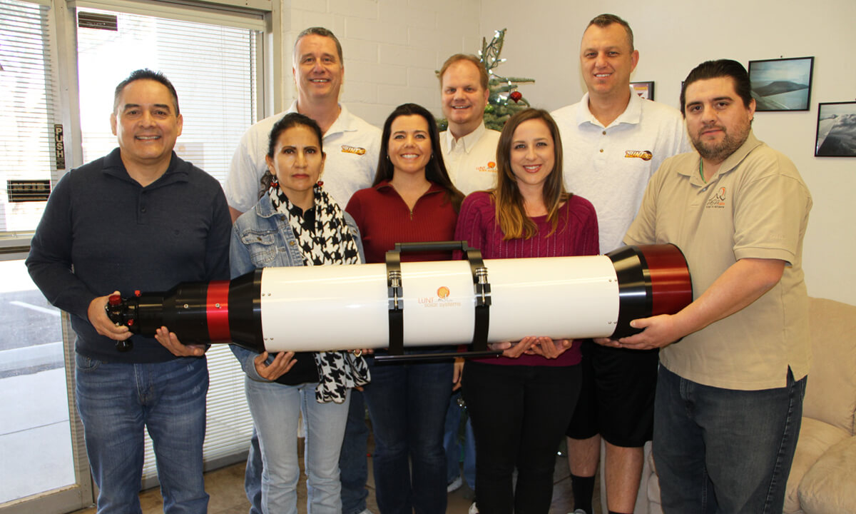 Lunt LS230THa Double Stack Solar Telescope with B3400 Blocking Filter