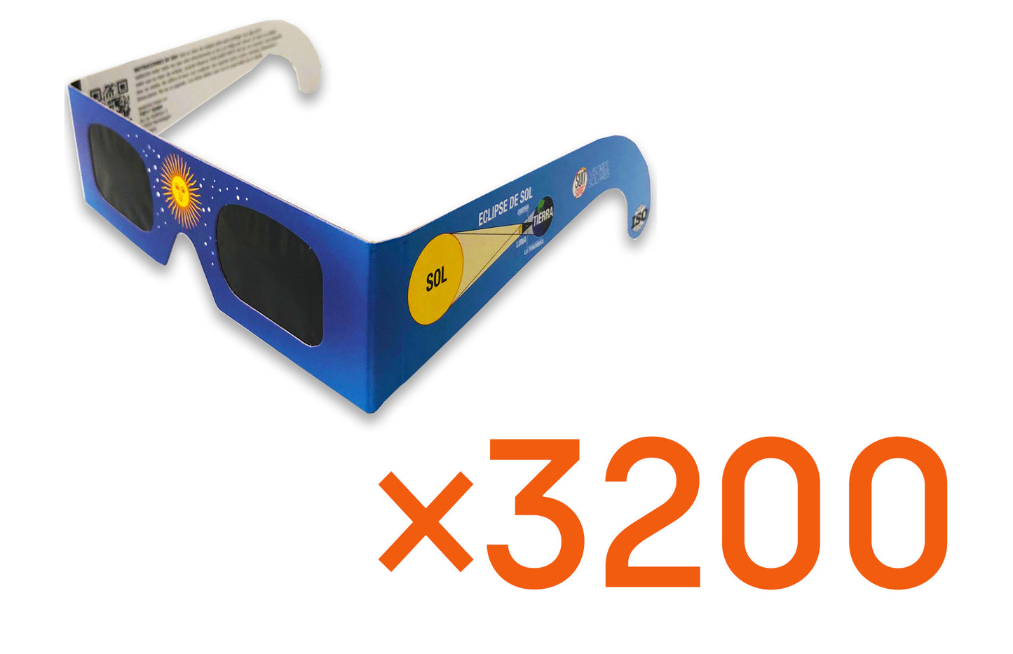 3200 Spanish Language Eclipse Glasses