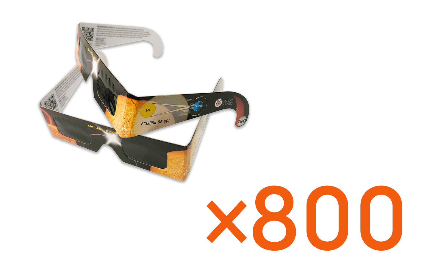 800 Spanish Language Eclipse Glasses