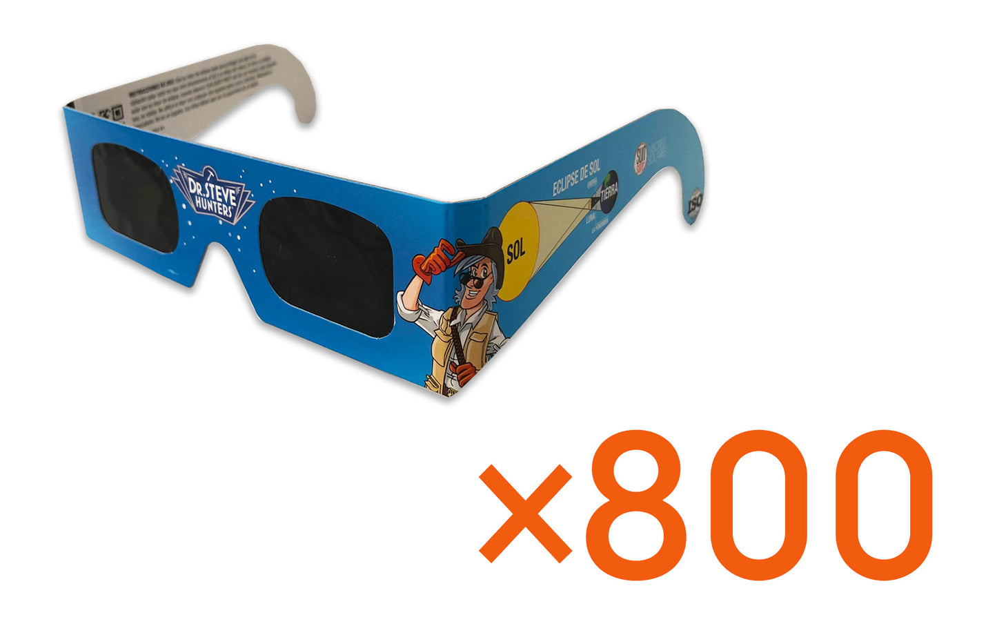 800 Spanish Language Eclipse Glasses