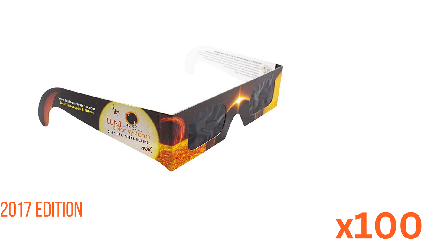 Lunt Commemorative 2017 Eclipse Glasses - 100 pack