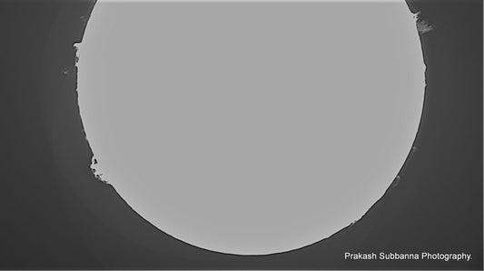First light. H-Alpha Sun