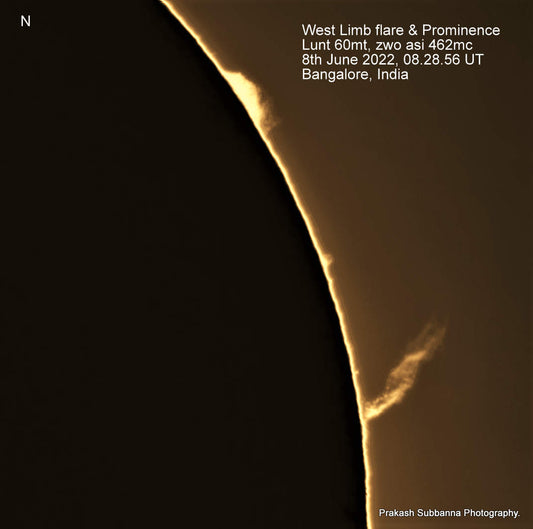 West limb huge flare - Dark edition.