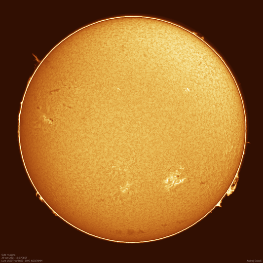 Sun H-alpha 29-oct-2021