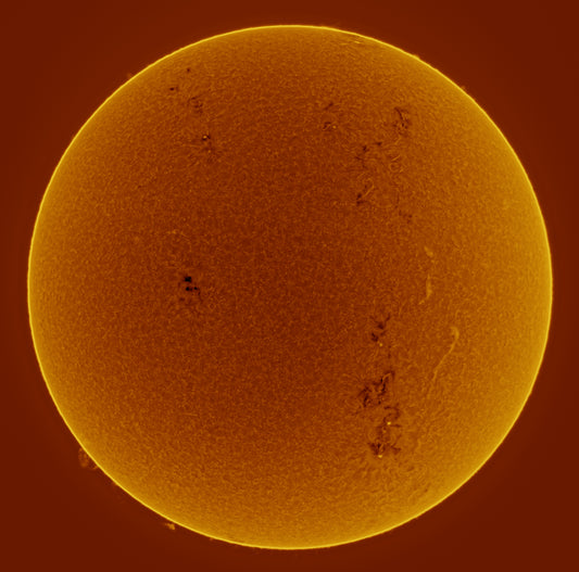 Full Disc of SUN via Lunt 40mm H-a Telescope