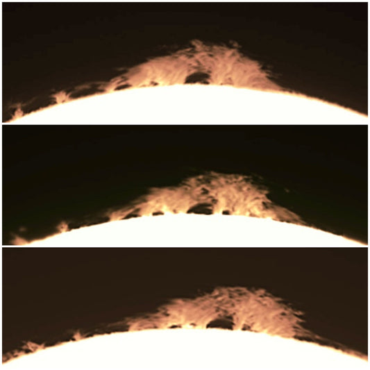 Big prominence 07/16/22 at UT 11.30, 17.00, 21.00