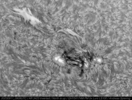 Active region 3423 sept. 9, 2023, inverted