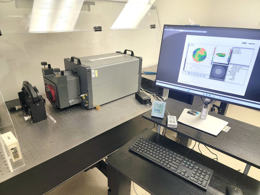 The Zygo Verifire Interferometer is used to check the surface accuracy or our etalon plates