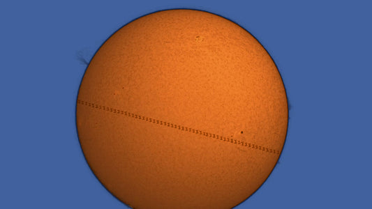 ISS solar H-alpha transit