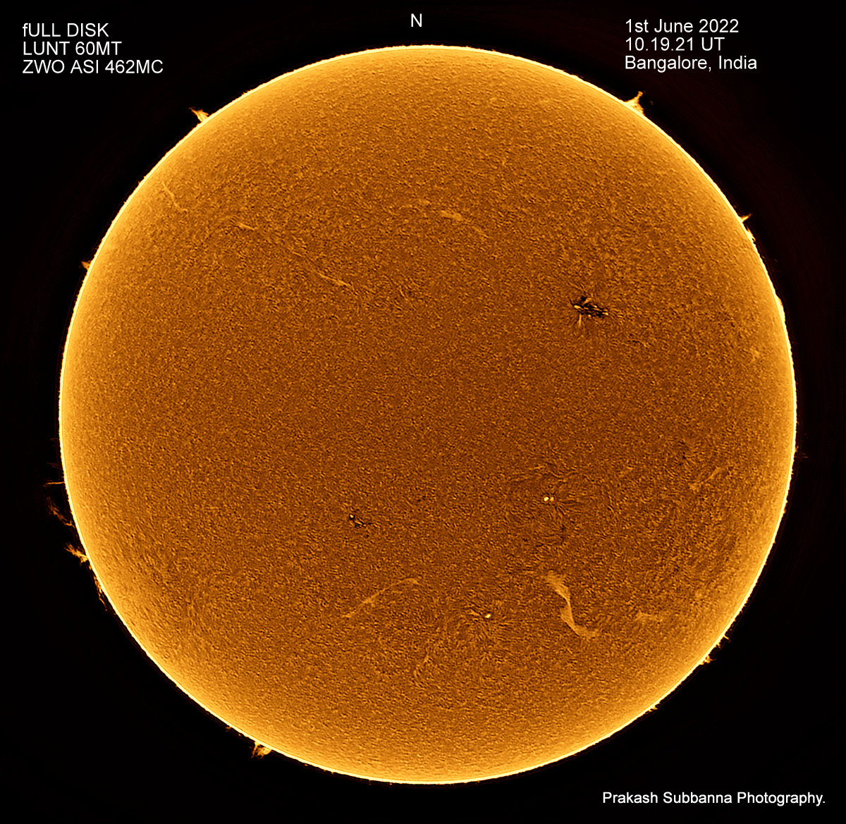 Full disk, inverted. – Lunt Solar Systems