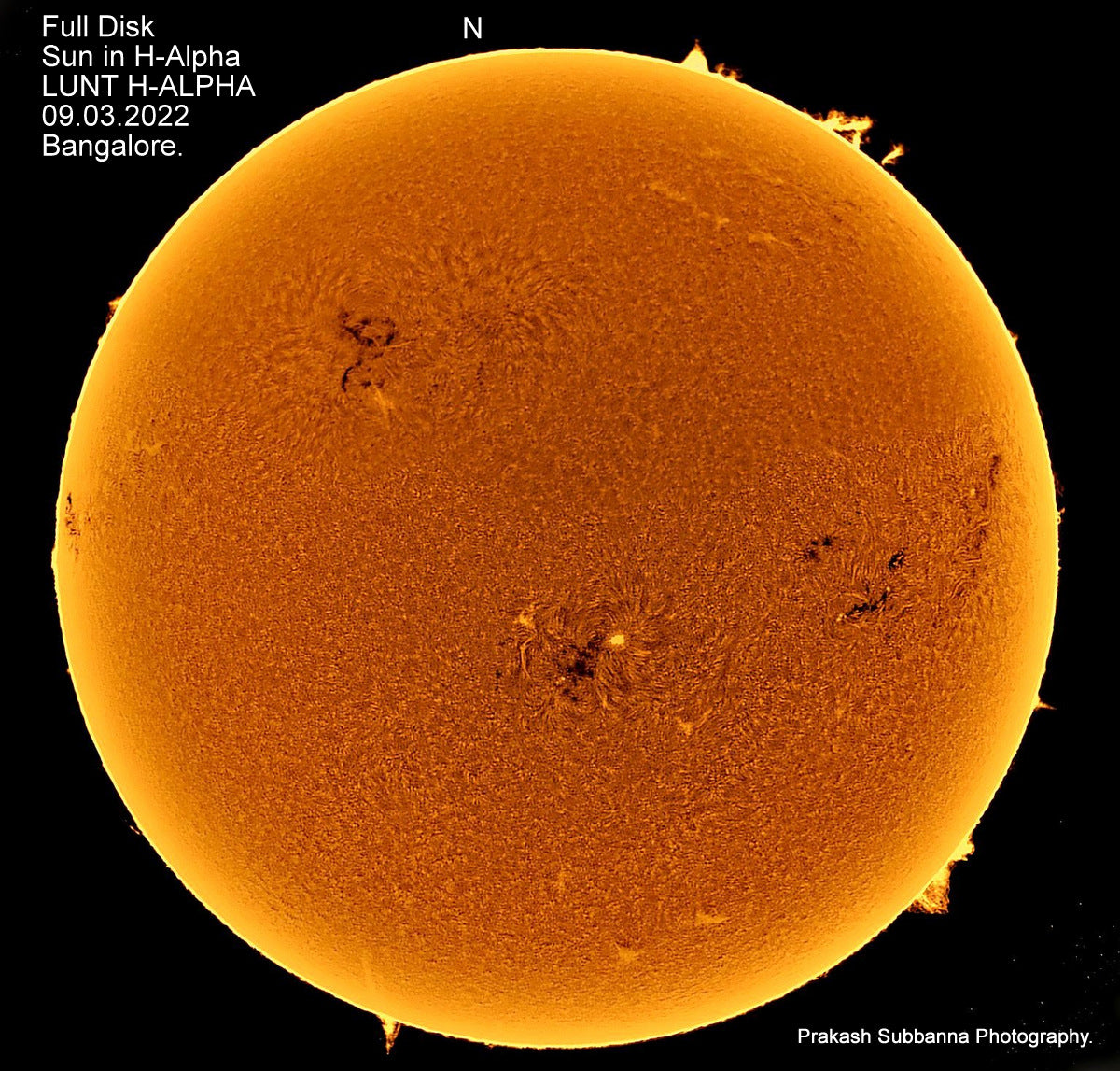 Full disk 09.03.2022 – Lunt Solar Systems