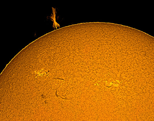 A strange prominence...
