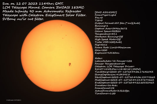 Sun on 12 July 2023 at 1149hrs GMT
