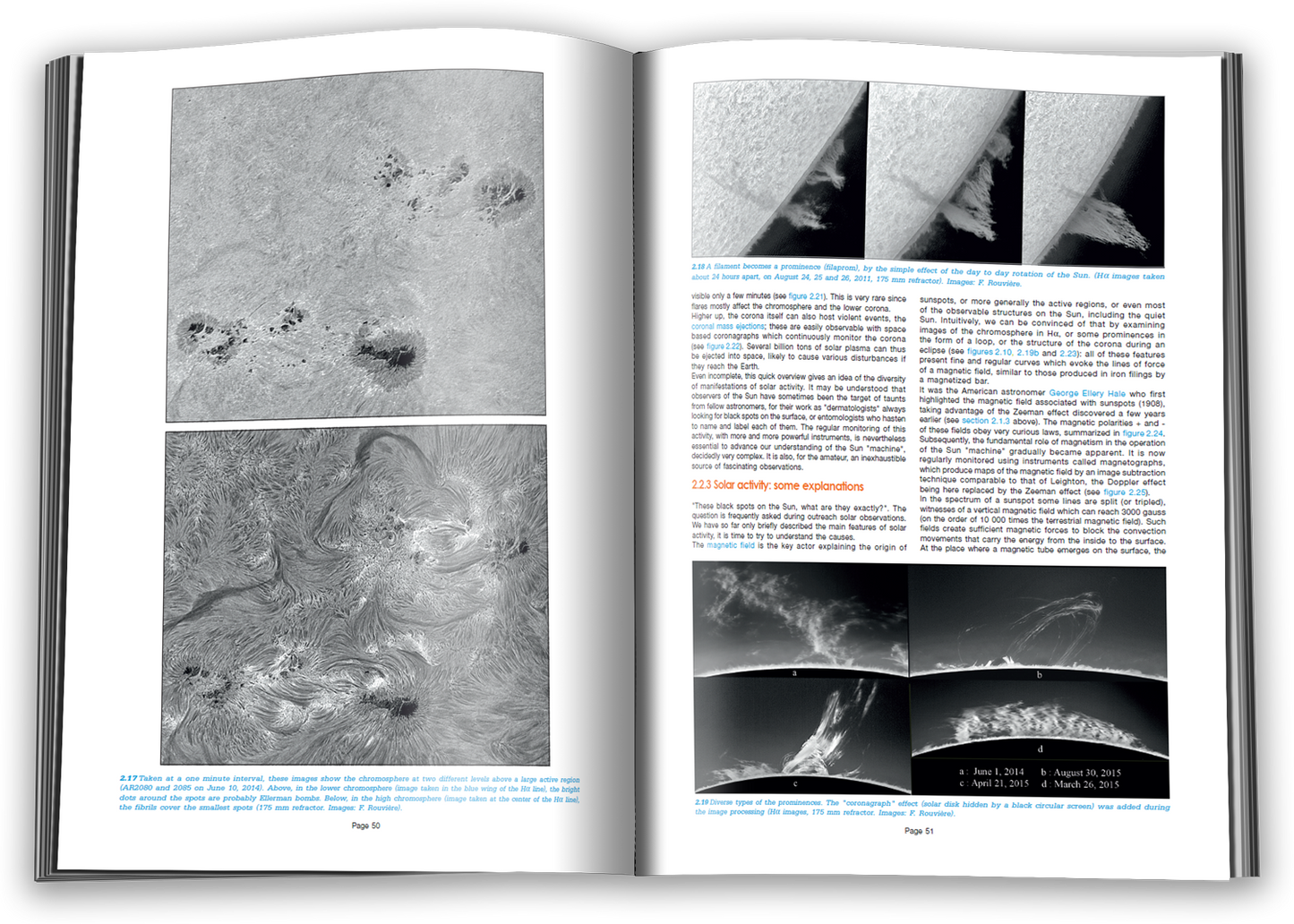 Solar Astronomy Book - Observing, imaging and studying the Sun