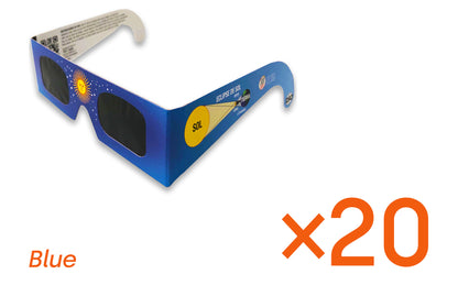 Lunt Spanish Eclipse Glasses - Blue - 20 Pack