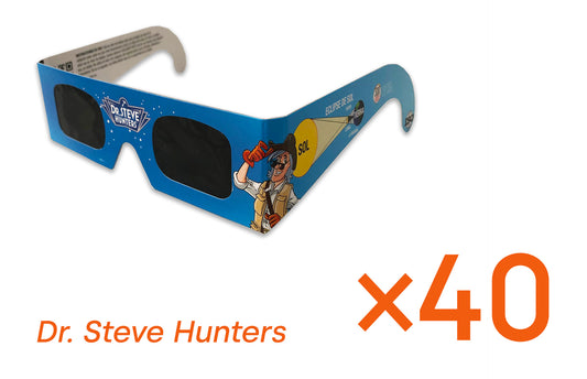 Lunt Spanish Eclipse Glasses - Dr. Steve Hunters - 40 Pack
