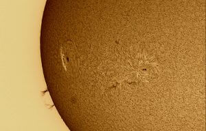 Closeup view of the Sun