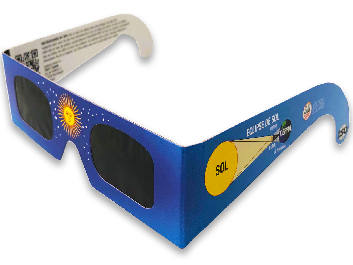 Lunt Spanish Eclipse Glasses Blue Lunt Solar Systems