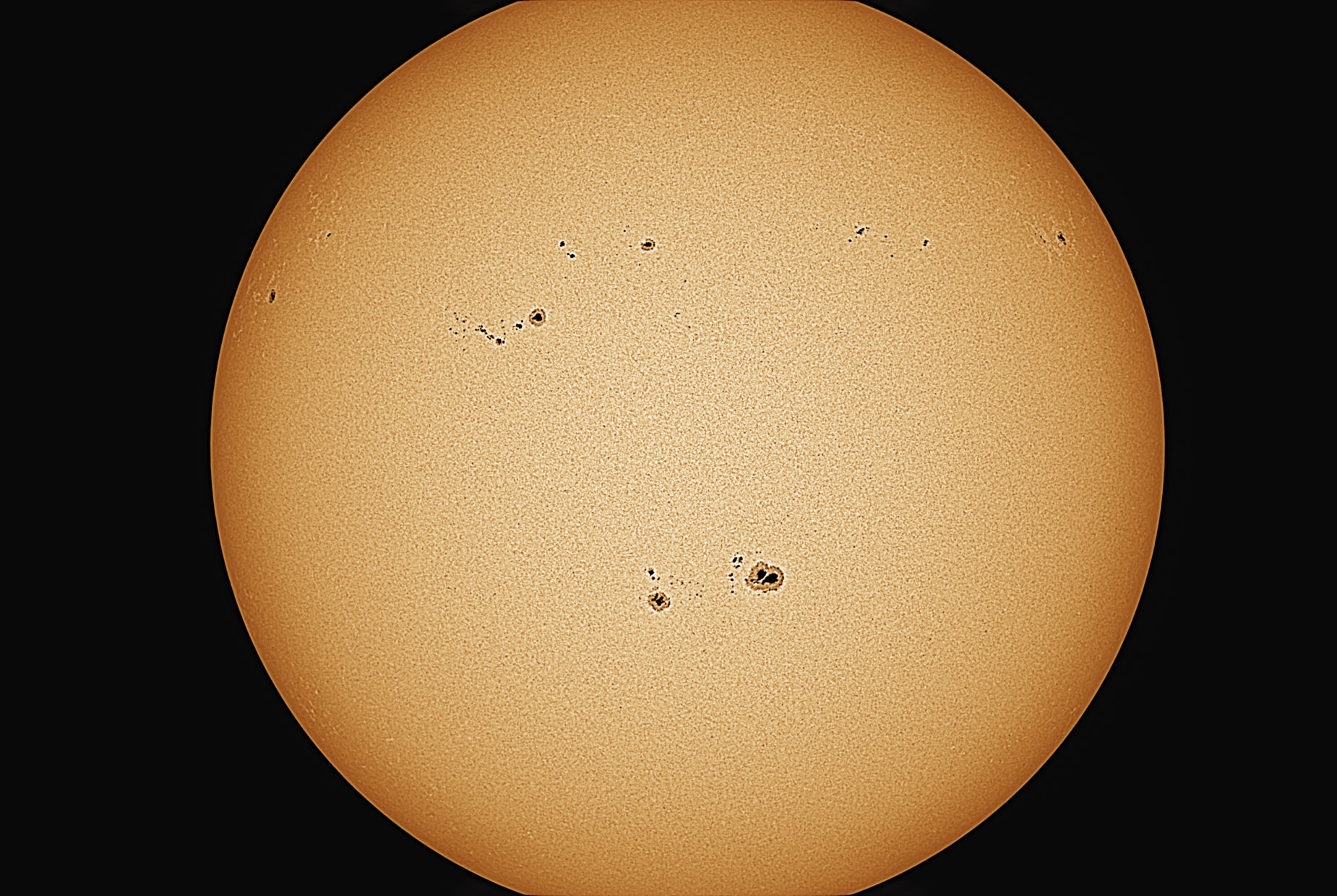 White Light Activity (false color) - Lunt Solar Systems