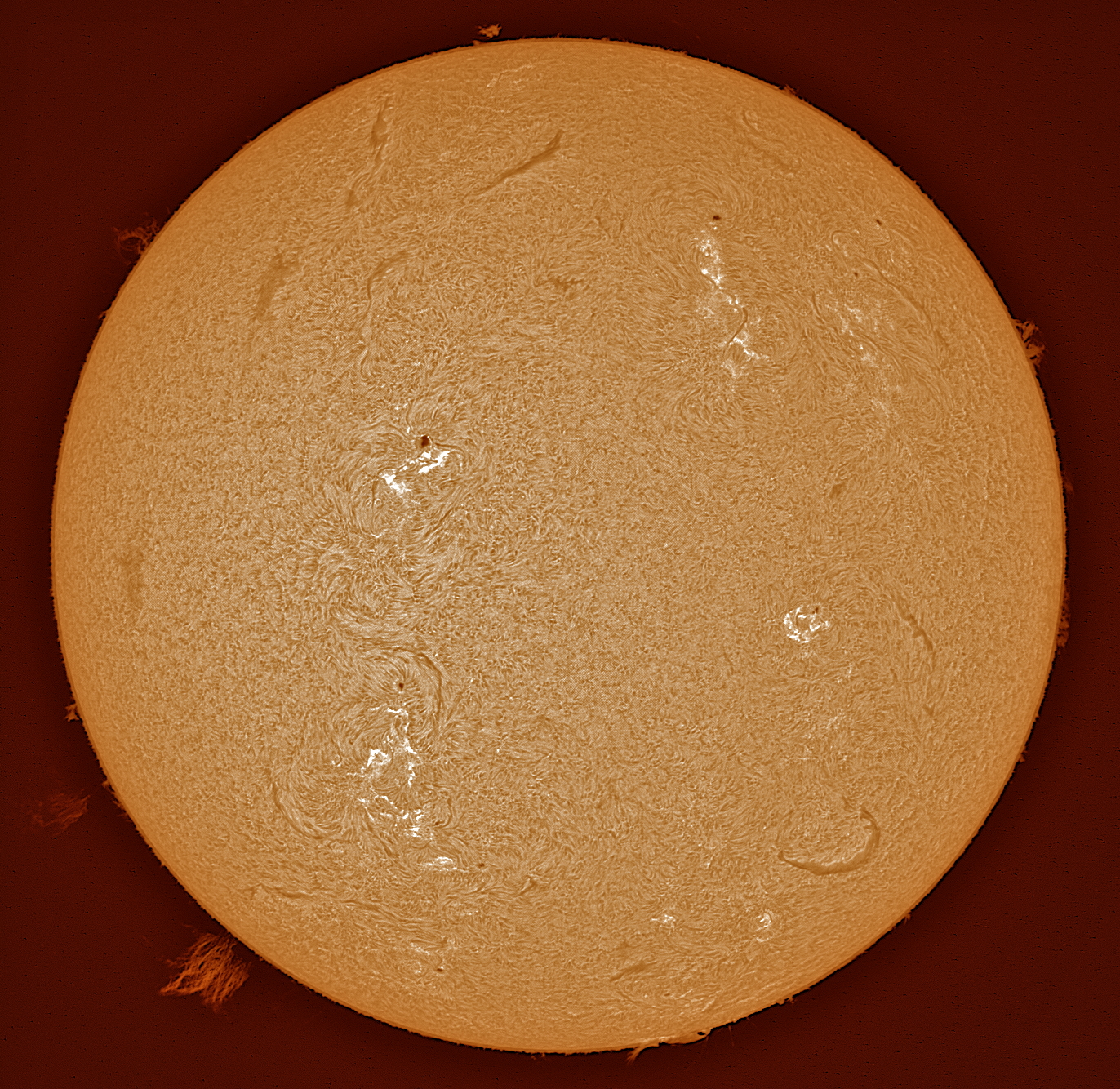 Sun Full Disk 3 10 23 Lunt Solar Systems